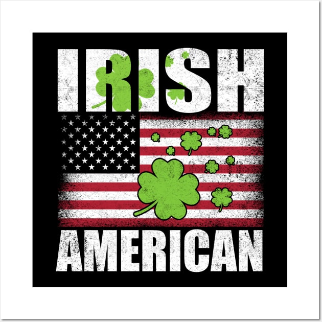 St. Patrick's Day Irish American Flag Wall Art by Otis Patrick